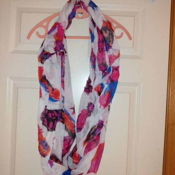 Giovanni Reda: multi color silk scarf. Made in Italy. - Picture 1 of 5